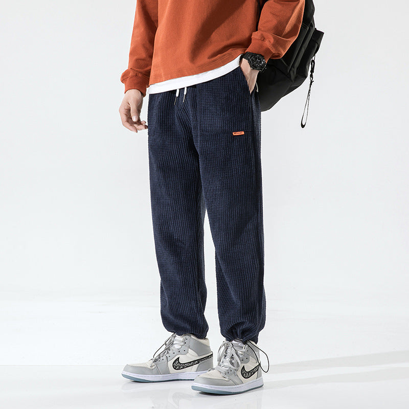Men's Casual Pants Corduroy Loose Track Pants