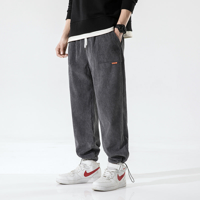 Men's Casual Pants Corduroy Loose Track Pants