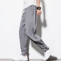 Autumn Harem Pants Menpure Linen Pants Linen Hemp Linen Pants Hip Hop Loose Vintage Long Pants Casual Joggers