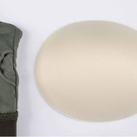Contrast-panel sports bra