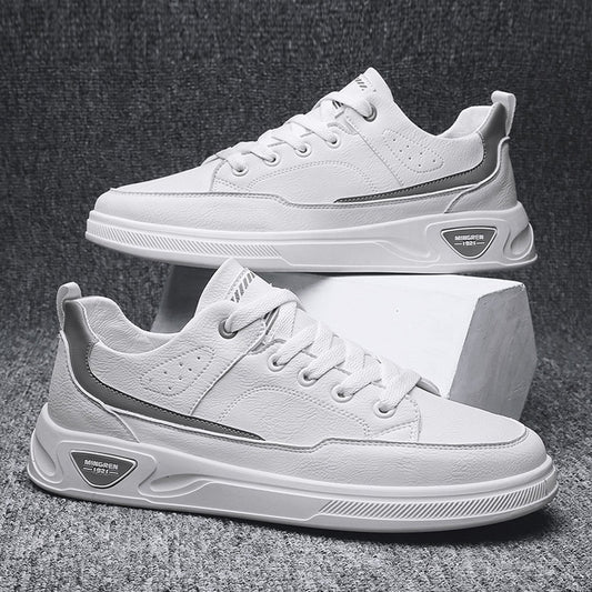 Men's Shoes Sports And Leisure Tide Shoes Autumn Flat Low-top Sneakers Men's Microfiber Leather Surface