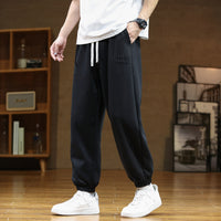 Solid Color Oversized Track Pants Men's Casual Pants Fashion